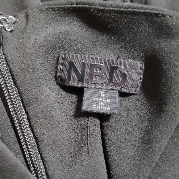 NBD Fox Mini Black Dress Size Small - Picture 5 of 6